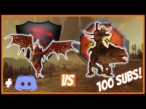 VAMPIRE AIRFORCE + 100 Subs! | Lizardmen vs Vampire Counts Multiplayer Battle - TW: Warhammer 2