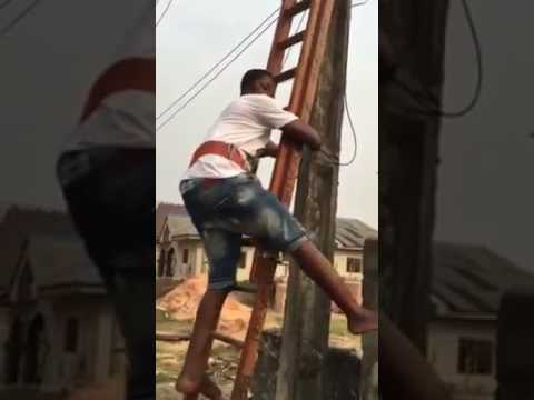 Its Only In Nigeria That You Can Cut High Tension Wire With Your Teeth