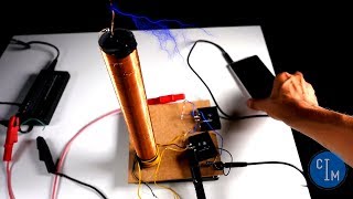 BOBINA DE TESLA MUSICAL CASERA CON FUENTE ELEVADORA | Cómo hacer un Tesla musical