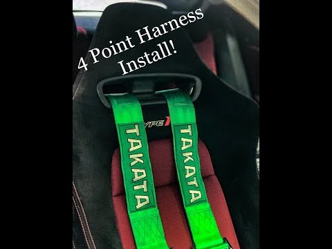 Takata 4 Point Harness Install: Civic Type R FN2