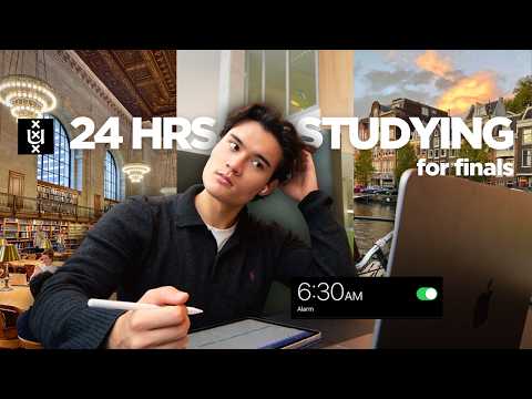 AMSTERDAM DIARIES 🇳🇱 || 24 hours studying for finals, 6 AM workouts, productivity tips