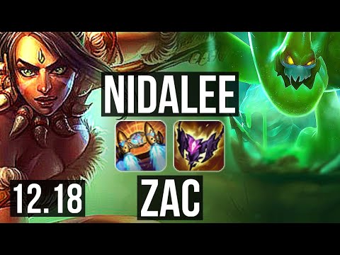 NIDA vs ZAC (JNG) | 8/0/7, 66% winrate, Legendary | KR Master | 12.18