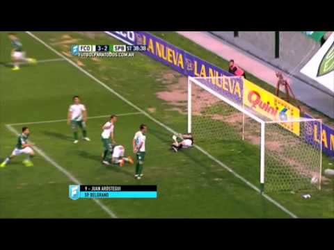 Gol de Aróstegui. Ferro 3 - Sp. Belgrano 2. Fecha 37. B Nacional 2015. FPT.