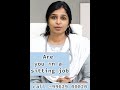ARE YOU IN A SITTING JOB Explained By Dr Sharmika Tharun