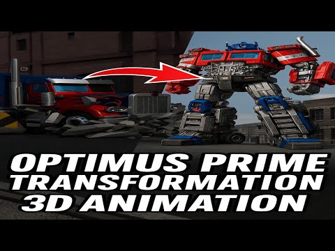 Optimus Prime Epic 3D Transformation |OptimusPrime #Transformers #3DAnimation #Cinematic #CGI