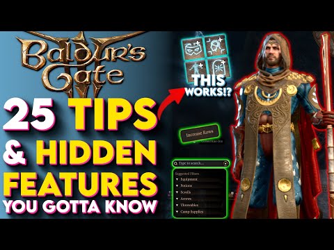 25 Hidden Features You Should KNOW In Baldurs Gate 3! - (Baldur's Gate 3 Tips and Tricks)