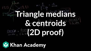 Triangle Medians and Centroids (2D Proof)