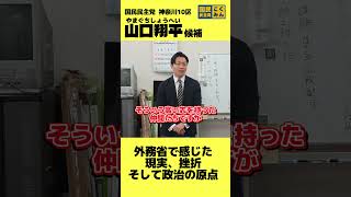 外務省で感じた現実　#国民民主党 #山口翔平 #榛葉賀津也 #玉木雄一郎 #外交官 #shorts