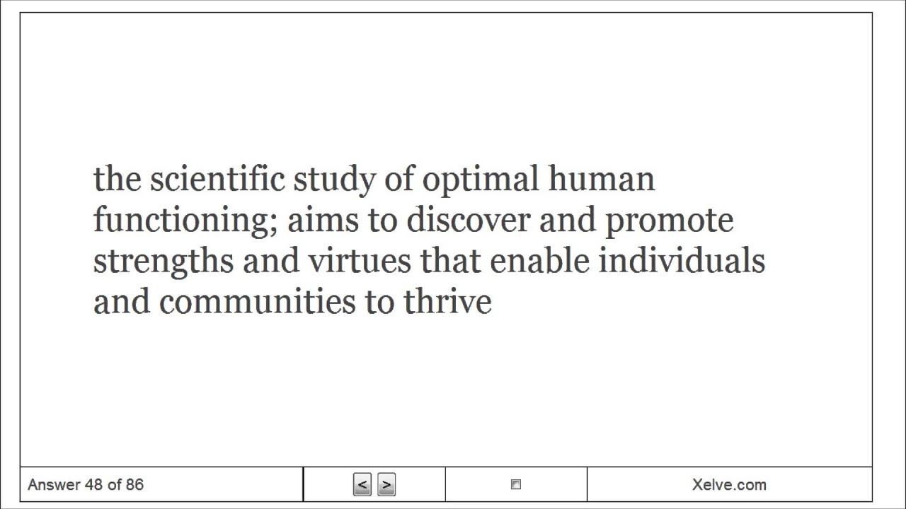 Introduction to Psychology - 13 Personality - Flashcards