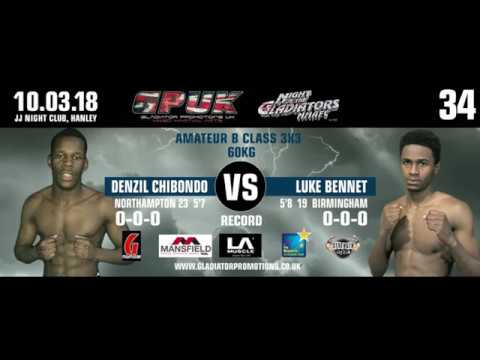 GPUK - Night Of The Gladiators 34: Denzil Chibondo VS Luke Bennet