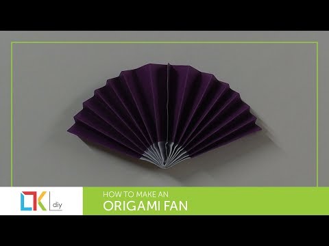 Origami toys #75 - How to make an origami fan