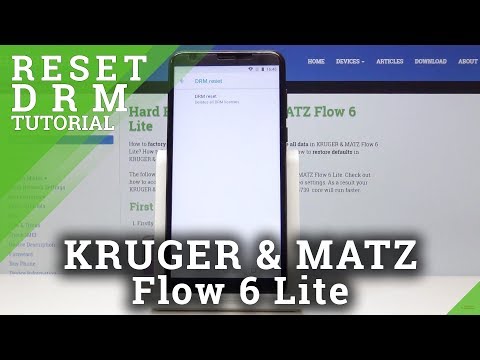 How to Reset DRM Data on KRUGER & MATZ Flow 6 Lite - Delete All DRM