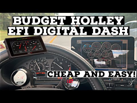 BUDGET HOLLEY EFI DIGITAL DASH! CHEAP AND EASY TO INSTALL! E36 Turbo LS Swap Ep: 38