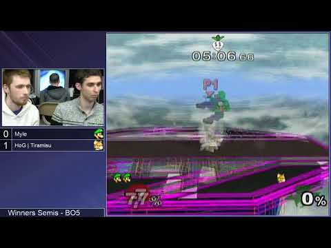 SG 19.8 SSBM - Myle (Luigi) vs. HoG | Tiramisu (Fox) - Melee WSF
