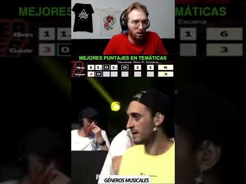 RODRIGO QUESADA VOTA LA TEMÁTICA DE GAZIR vs BLON - MEJORES PUNTAJES FMS