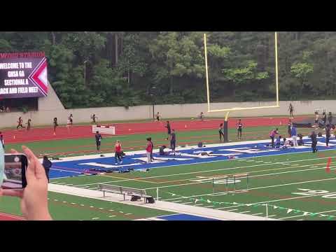 GHSA 6A Sectional Championship Heat 2 Girls 4x100m relay Lakewood Stadium Atlanta Georgia