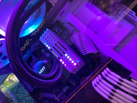 Black & White Video Rendering Workstation / Gaming PC RGB Build (POV PC Porn Build)