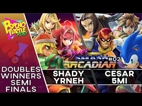 Super Smash Arcadian #02 DUBS: - Cesar / 5mi vs Shady / Yrneh / Winners Semis