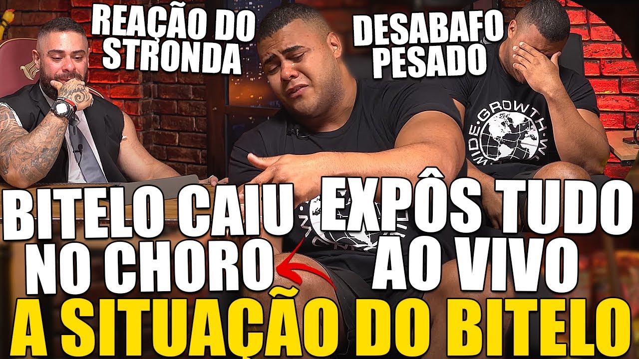BITELO CAI NO CHORO AO VIVO E DESABAFA SOBRE SUA SITUAÇÃO ATUAL! STRONDA SE EMOCIONOU E COMENTOU