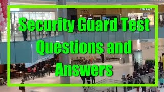 Security Guard Test Q & A