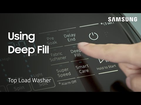 How to use the Deep Fill feature on your Top Load Washing Machine | Samsung US