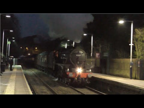 Steam Locomotives At Night !!
