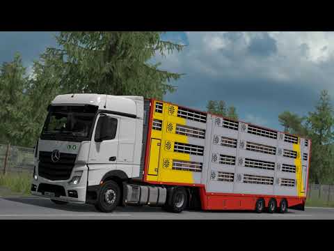 ETS 2 Open Beta 1.36 Mercedes Actros MP4 1845 Magdeburg - Hamburg