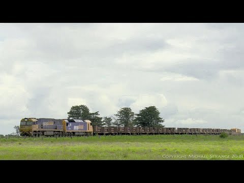 Pacific National Steel & Container Freight (18/9/2016) - PoathTV Australian Trains & Railways