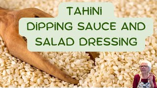 RECIPE FOR LEMONY TAHINI DIP AND DRESSING | OIL FREE -- EASY TO MAKE