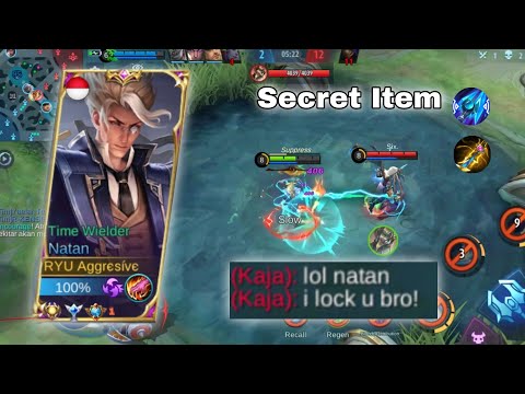 Natan Aggresive TryHard! Kaja always lock me? Use This Build No Counter By Top 1 Global Natan | Mlbb