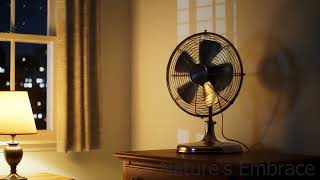 City Night Fan Noise | 10 Hours of Vintage Bedroom White Noise for Sleep & Focus