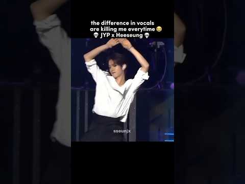 JYP x HEESEUNG vocals difference 💀 #enhypen #heeseung #jyp #engene #kpop #shorts