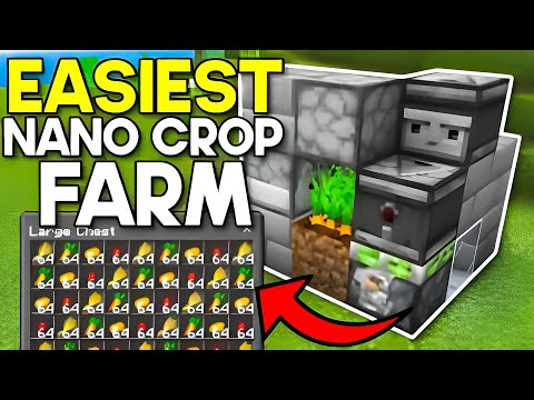 Ultimate Nano Crop Farm in Minecraft Bedrock 1.20