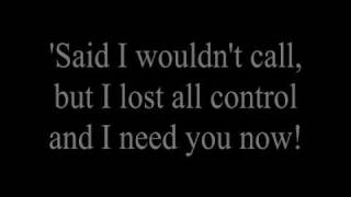 Lady Antebellum- Need You Now (lyrics)