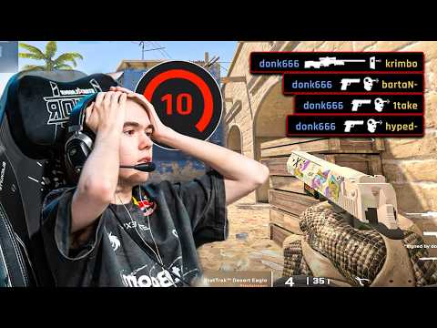 Donk And The Toughest FACEIT Lobbies | 4700 ELO