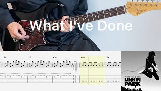 Linkin Park - What I've Done (guitar cover with tabs & chords)