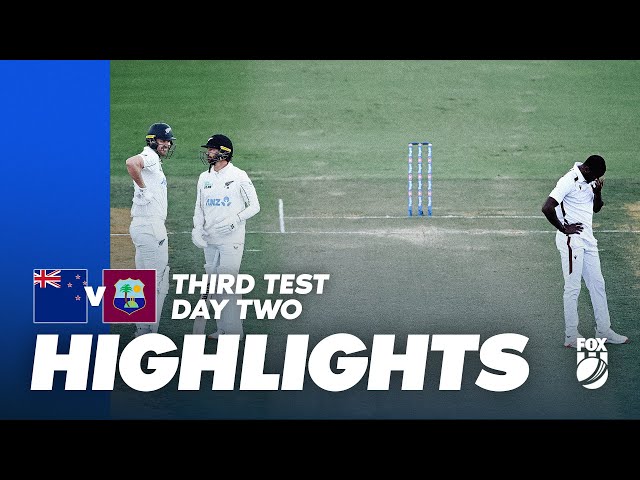 Can Windies fight back after rough day? I New Zealand v West Indies 3rd Test Day 1 Highlights