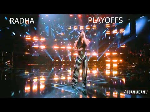 Radha - The Voice 2018 Live Playoffs | AFTW KING Reaction