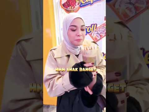 AUREL'S EXPRESSION WHEN TRYING DUBAI CHOCOLATE AS A DRINK #aurel #atta #aurelhermansyah