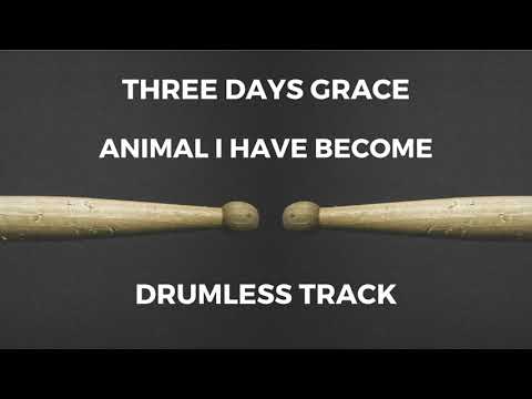 Three Days Grace - Animal I Have Become (drumless) - 122 BPM