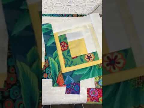 Jean Ann Wright Demonstrates the 10 in. Log Cabin Trim Tool Duo Creative Grids Ruler