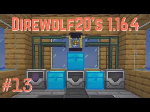 Direwolf20 1.16 Ep 13 - Mob Crusher & Enchantment Factory