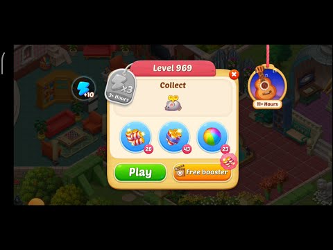 Matchington Mansion Level 969 - No Booster Level / iOS/Android