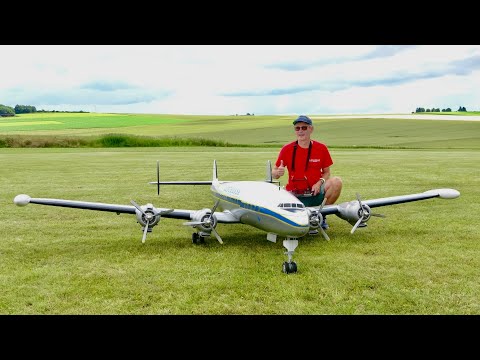 Giant RC LOCKHEED L-1049G SUPER CONSTELLATION Lufthansa Flight Demonstration
