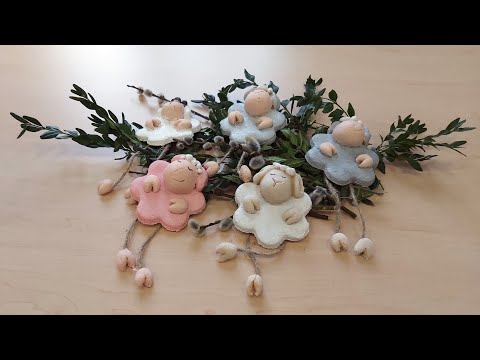 Baranek wielkanocny z masy solnej