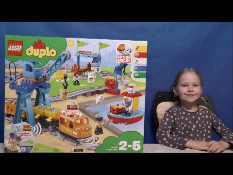 Aniela i LEGO Duplo 10875 Pociąg towarowy
