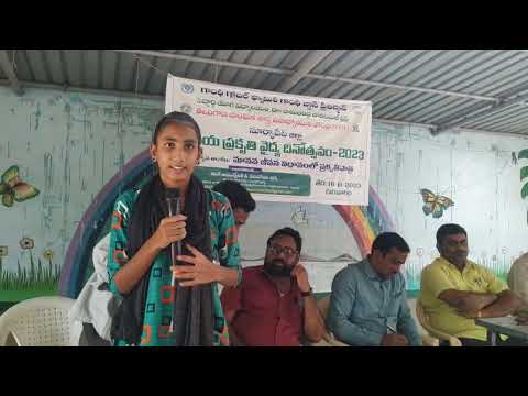 Nature role in human life speech of Tejasri