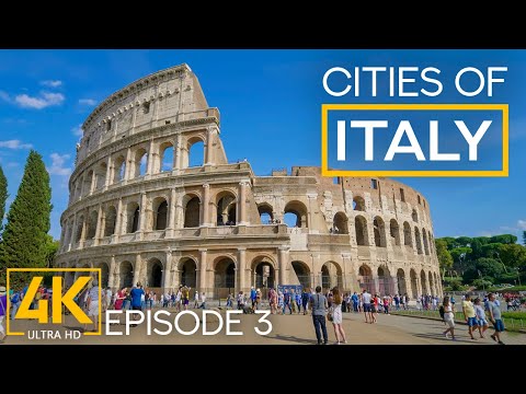 Städte Italiens in 4K UHD - Ruhiges Stadtleben in Rom, Tivoli, Bologna, Mailand, Turin und Parma