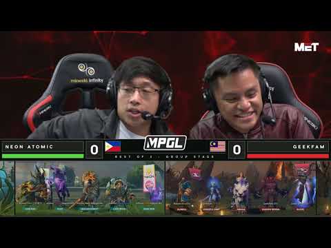 [FIL] Neon Atomic vs Geek Fam | Group Stage |  Best of 2 | Game 1 | MPGL Asian Championship