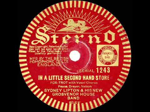 1933 Syd Lipton - In a Little Second Hand Store (Cyril Grantham, vocal)